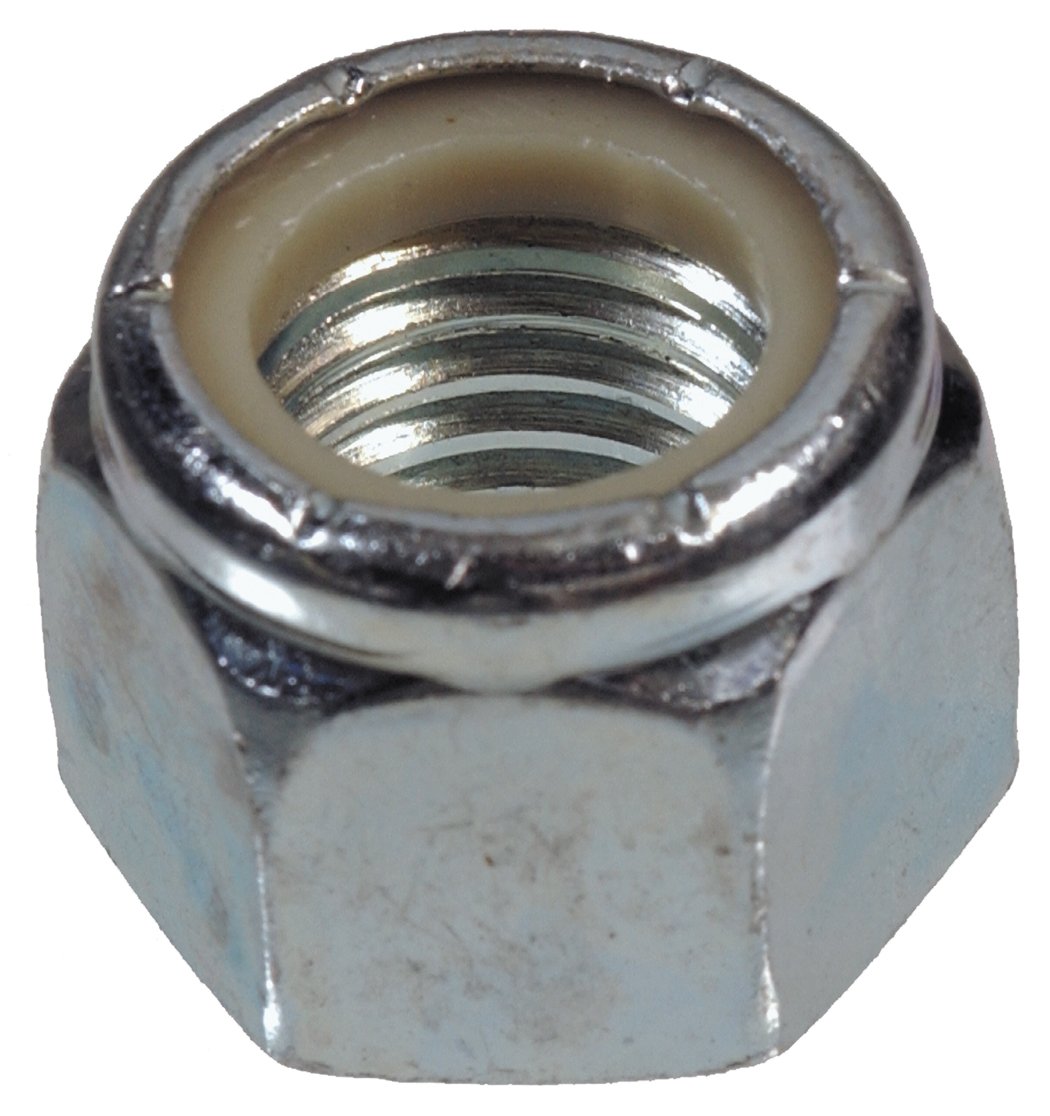 Hillman Zinc Nylon Insert Lock Nut #10-32, 100 Pack 180144