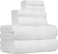 6-Piece Oversized Highly Absorbent Fade-Resistant Towel Set, 100% Cotton Towels for Bathroom, Soft, 2 Bath Towels, 2