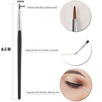 Fine Angled Eyeliner Brush, JASSINS Ultra thin EyeLiner Brushes Set(3PCS)