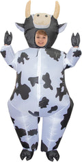 Inflatable Cow Costume Kids, Halloween Blow Up Costumes for Kid Funny Cow Suit for Boys & Girls Cosplay Party