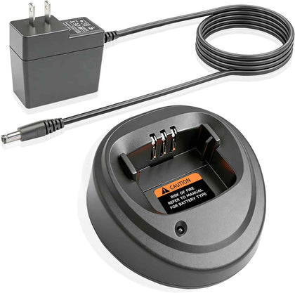 CP200 Rapid Charger WPLN4137 Replacement for Motorola CP200D R2 2-Way Radio | Smart desktop charger fits DEP450 PR400
