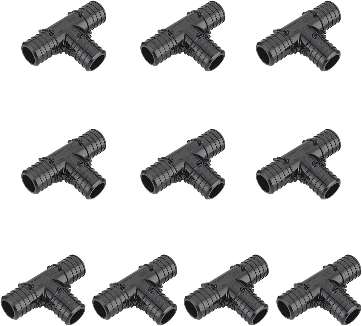 10Pcs EFIELD Poly PPSU PEX Crimp Fitting 1" X 1" X 1" Tee(PPSU1807075-10)