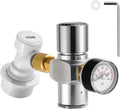 Mini Keg Co2 Regulator 0-60 PSI Portable Corny Keg Regulator | No Leakage, 16g Co2 Cartridge Compatible, Ball Lock