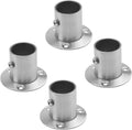 Antrader Stainless Steel Closet Rod Flange,1 Inch Adjustable Socket Bracket