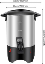 Coffee Urn 5.2L, 40 Cup Commercial Coffee Maker with Reusable Strainer