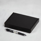 50 Pack 7x5x1 Inches Small Shipping Boxes, Black Corrugated Cardboard Boxes, Moving Mailing Packing Box