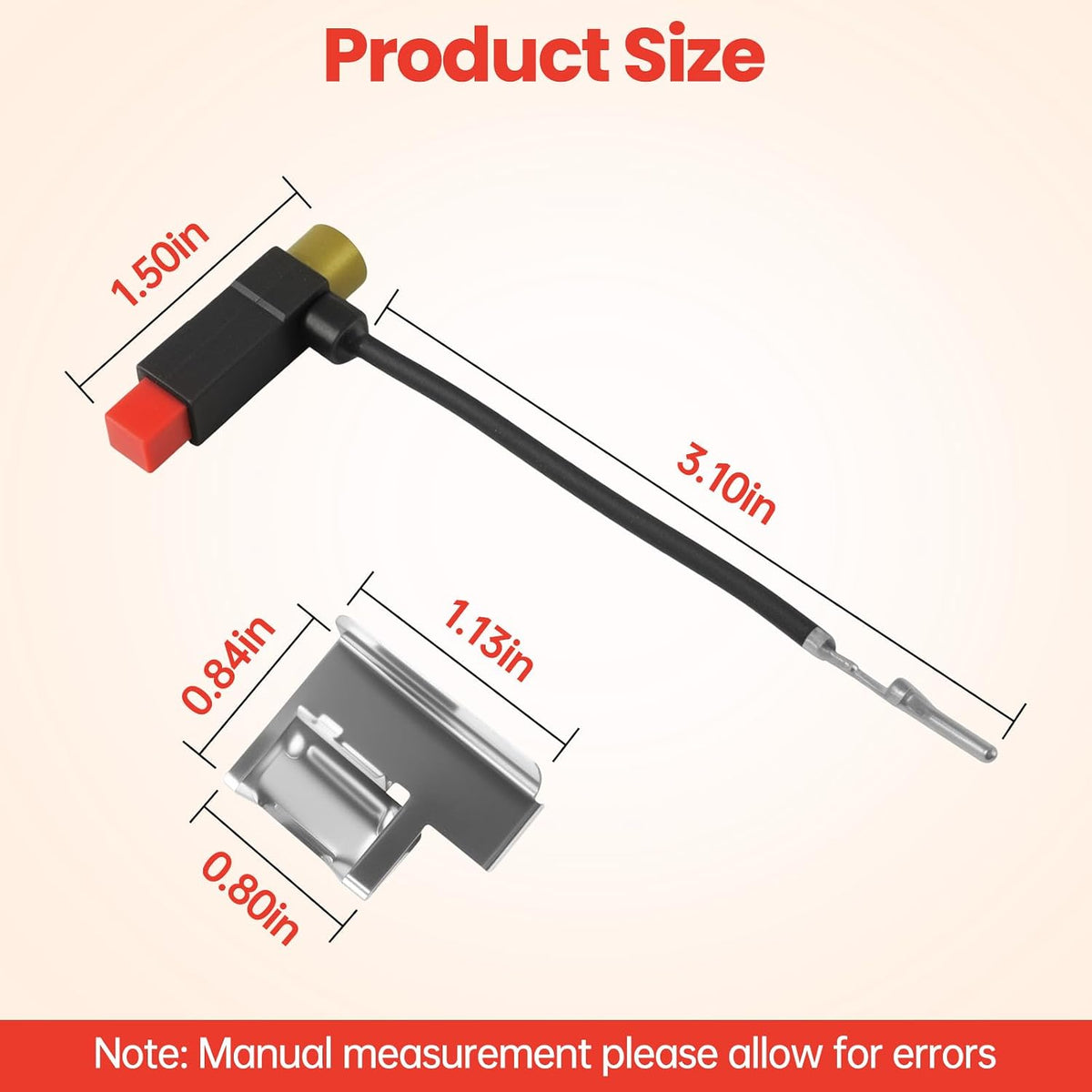 9003410 C3 Piezo Ignitor Assembly with Bracket,SP14410 Water Heater Igniter Replacement for Reliance,FVIR Rheem,Whirlpool,A.0.Smith Gas Water Heater