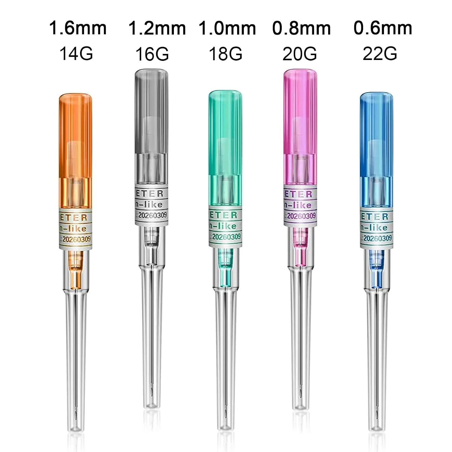 Catheter Piercing Needles 10PCS 20G Hollow Tubes for Body Jewelry