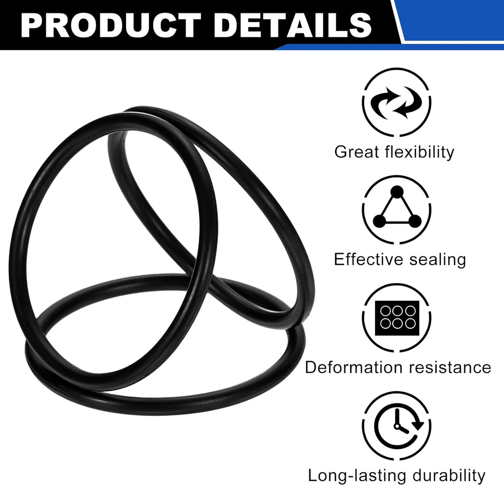 uxcell 10Pcs AS-046 NBR 70A O-Rings 4-1/4"ID x 1/16"CS/4.239"ID x 0.07"CS