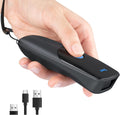 Barcode Scanner 2D Portable Wireless: BT 2.4G USB Pocket Reader, 1300 | 640*480 CMOS Global, 2.5oz Lightweight, 1D 2D