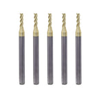 NZ 3 Flute 5/64" Solid Carbide Square End Mill ZrN Coated, 5Pcs