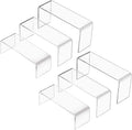 Acrylic Display Stand Riser Clear Small Acrylic Decorator Stand Shelf for Figures Pops, Jewelry, Cupcake, Dessert - 2