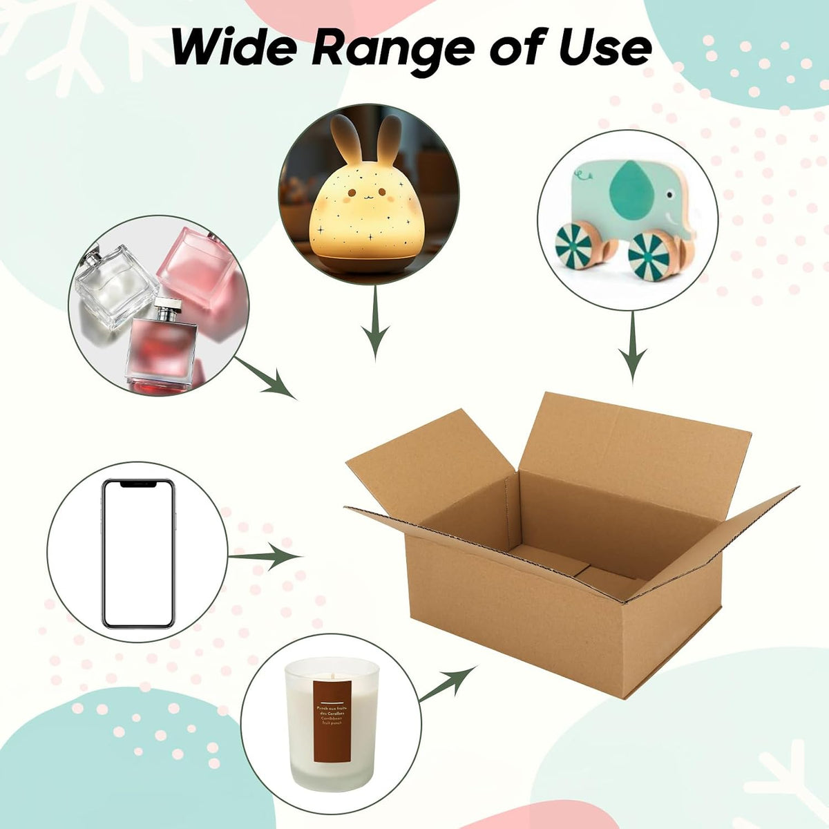 40 Packs 8x6x3 Shipping Boxes, Brown Mailing Boxes