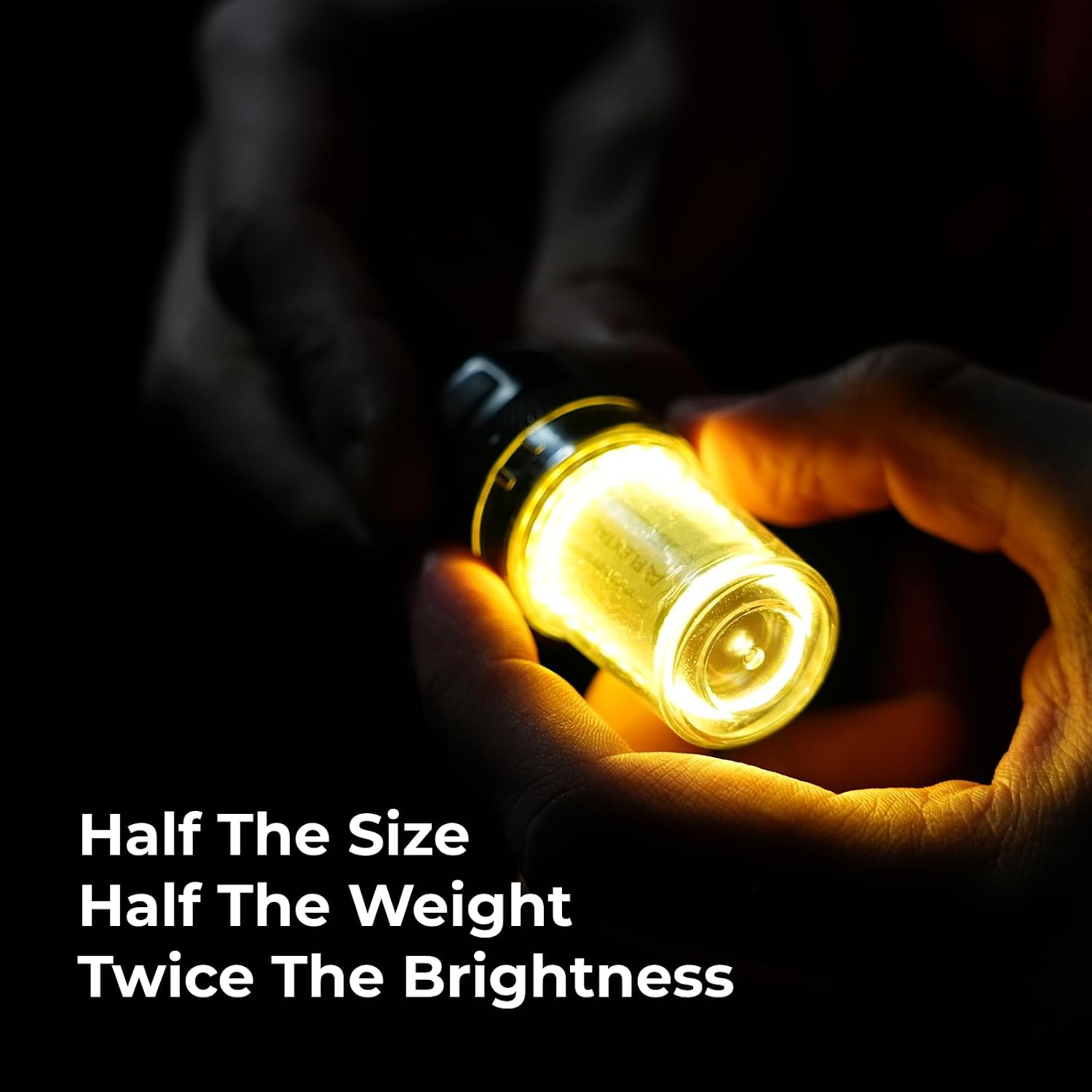 Zero Lantern, Portable LED Camping Lantern, Lightweight Waterproof LED Flashlight for Outdoor, Rechargeable Hurricane