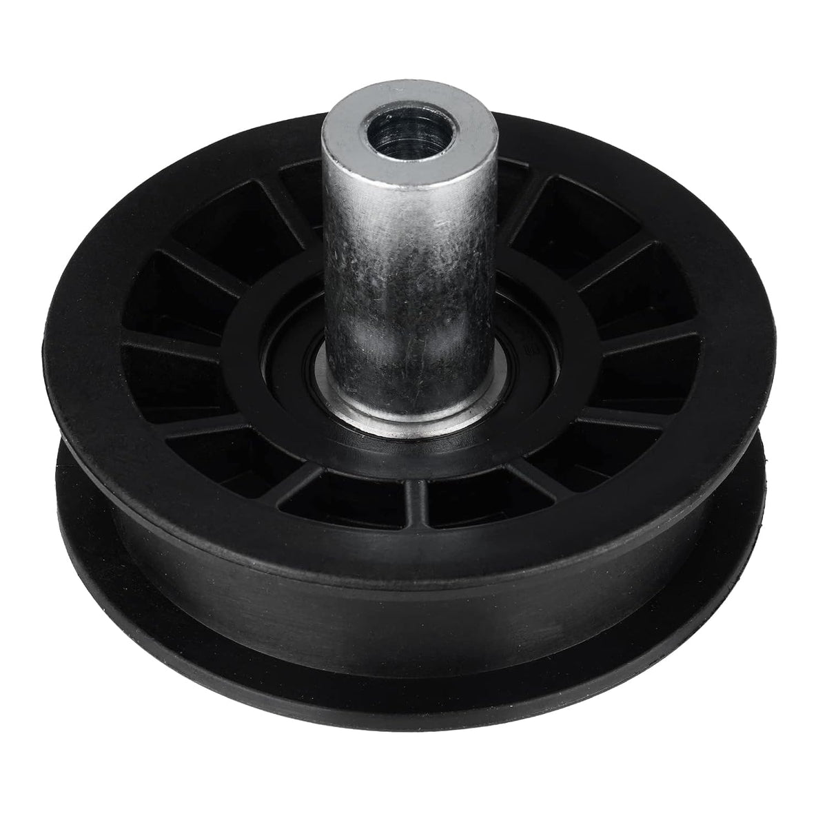 ILONPA 179114 Flat Idler Pulley for Husqvarna/Poulan/AYP/Craftsman 532179114 5321791-14 for Husqvarna CT131, CT141, CT151, LT131, LT135, LT141 for Poulan BB185H42, PK20H42, PXT16542 (1 Pack)