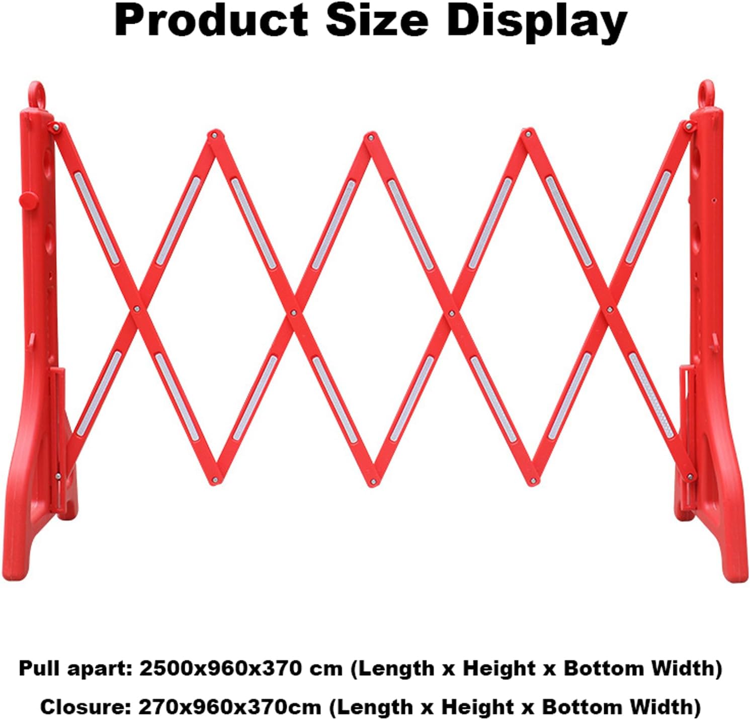 Expandable Mobile Barricade, Portable Water Filled Expanding Safety Barricade, Outdoor Plastic Retractable Traffic