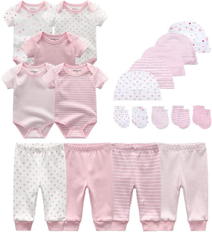 Unisex Baby Layette Essentials Giftset Clothing Set 19-Piece For Newborn Baby