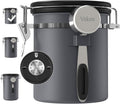 Coffee Canister, Airtight Stainless Steel Food Storage Container,16OZ | Date Tracker, Kitchen Jars for Beans,Ground