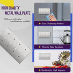 ENERLITES Toggle Light Switch Metal Wall Plate, Silver, UL Listed
