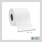 Pacific Blue Basic 2-Ply Embossed Toilet Paper,19880/01, 550 Sheets Per Roll, 80 Rolls Per Case