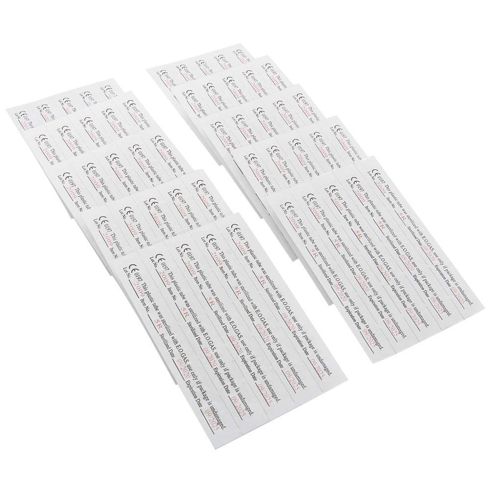 100PCS Mixed Long Disposable Tattoo Tips Tubes for 3RL 5RL 7RL 9RL 3RS 5RS 7RS 9RS 5M1 7M1 Tattoo Needles Tips Round
