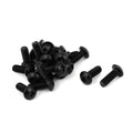 uxcell #6-32 x 3/8" UNC Alloy Steel Hex Socket Button Head Screws Black 20Pcs