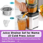 Juice Strainer Set Compatible with Nama J2 Cold Press Juicer