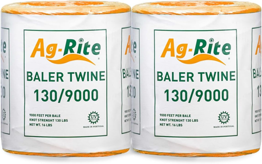 Hay Baling Twine 130 x 9000' UV Two Spool - Orange, 1 Roll