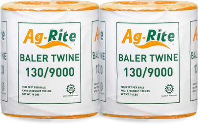 Hay Baling Twine 130 x 9000' UV Two Spool - Orange, 1 Roll