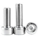 10Pcs M6-1x50mm Socket Head Cap Screws with Hex Spanner