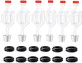 Twin Bubble Airlock Set [6 Pack], Brew Kits Airlocks for Fermenting,Fermentation Airlock with 6 Stoppers + 12 Grommets