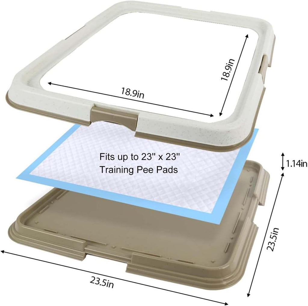 Dog Pee Pad Holder for Puppy, Puppy Pad Holder Tray, Pet Training Pee Pad, Indoor Potty Tray for Senior Dogs, Dog