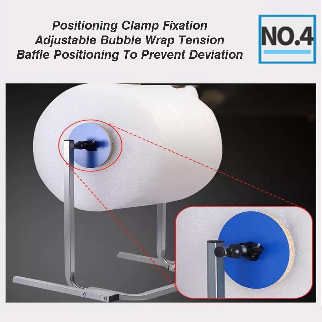 Tabletop Bubble Cushioning Holder, Adjustable Shipping Station Stand, Manual Thick Foam Dispenser for Moving &