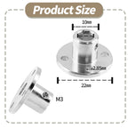 Litoexpe 4 Pieces 6mm Rigid Flange Coupling Connector