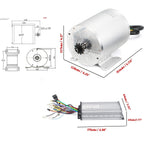 48V Go Kart Motor 1000W Electric Brushless DC Motor Kit,Controller,Throttle
