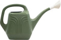 Promo Watering Can: 2 Gallon Capacity - Living Green - Durable Resin, Removable Nozzle Spout, Two Handles, Wide Mouth