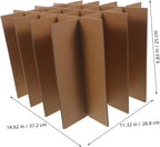 Cardboard Box Dividers for Glassware and Dishes 6pcs Moving