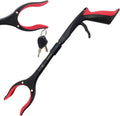 Grabber Reacher Tool 19 Inch Long, Foldable Pick Up Stick - Strong Grip Magnetic Tip - Heavy Duty Trash Picker Claw
