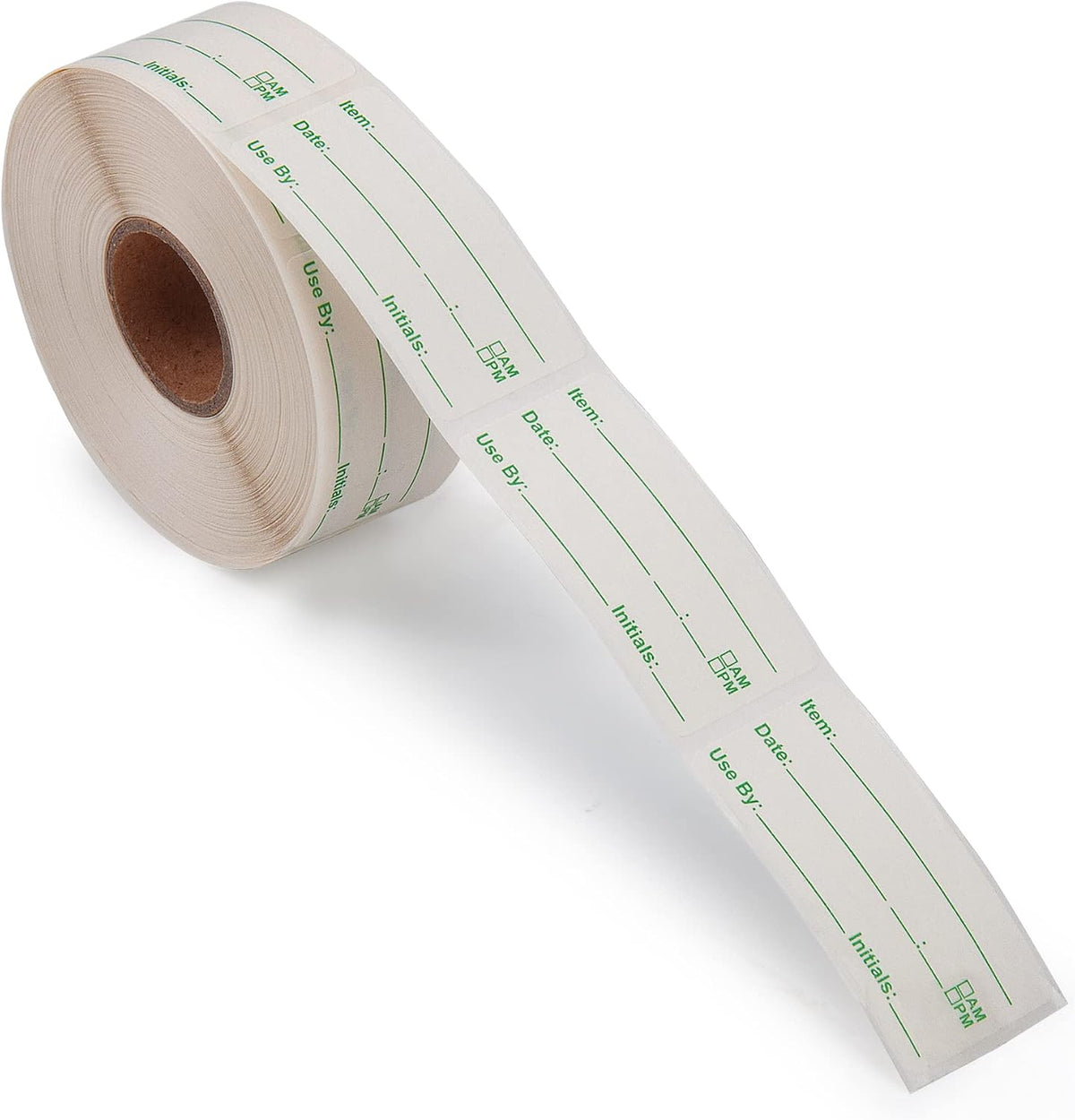 500 Stickers 1 x 2 Inch Use by Dissolvable Labels Green