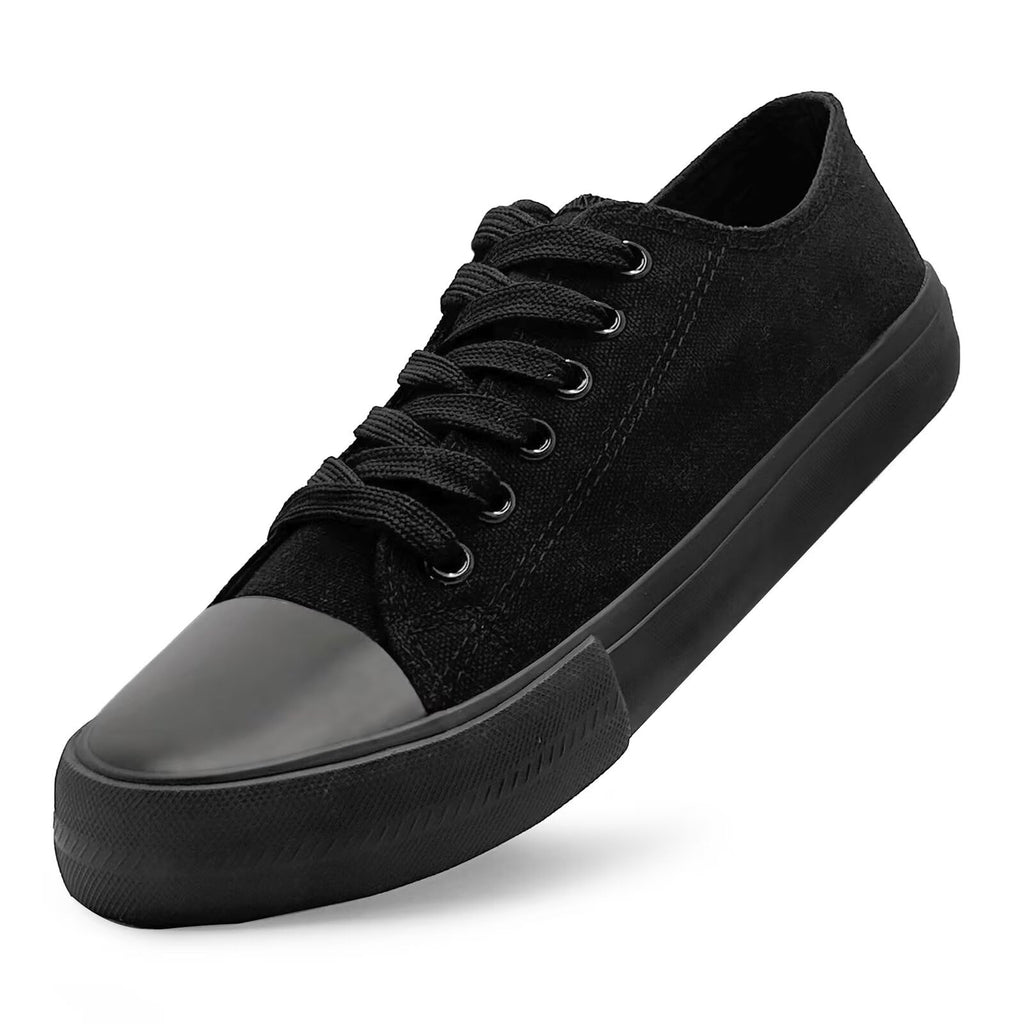 Unisex Low Top Lace Up Casual Canvas Shoes for Women and Men, Comfortable Lightweight Classic Fashion Sneakers