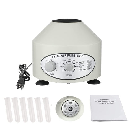 Electric Lab Laboratory Centrifuge Machine Lab Medical Practice w/Timer and Speed Control, Max Speed 4000 RPM