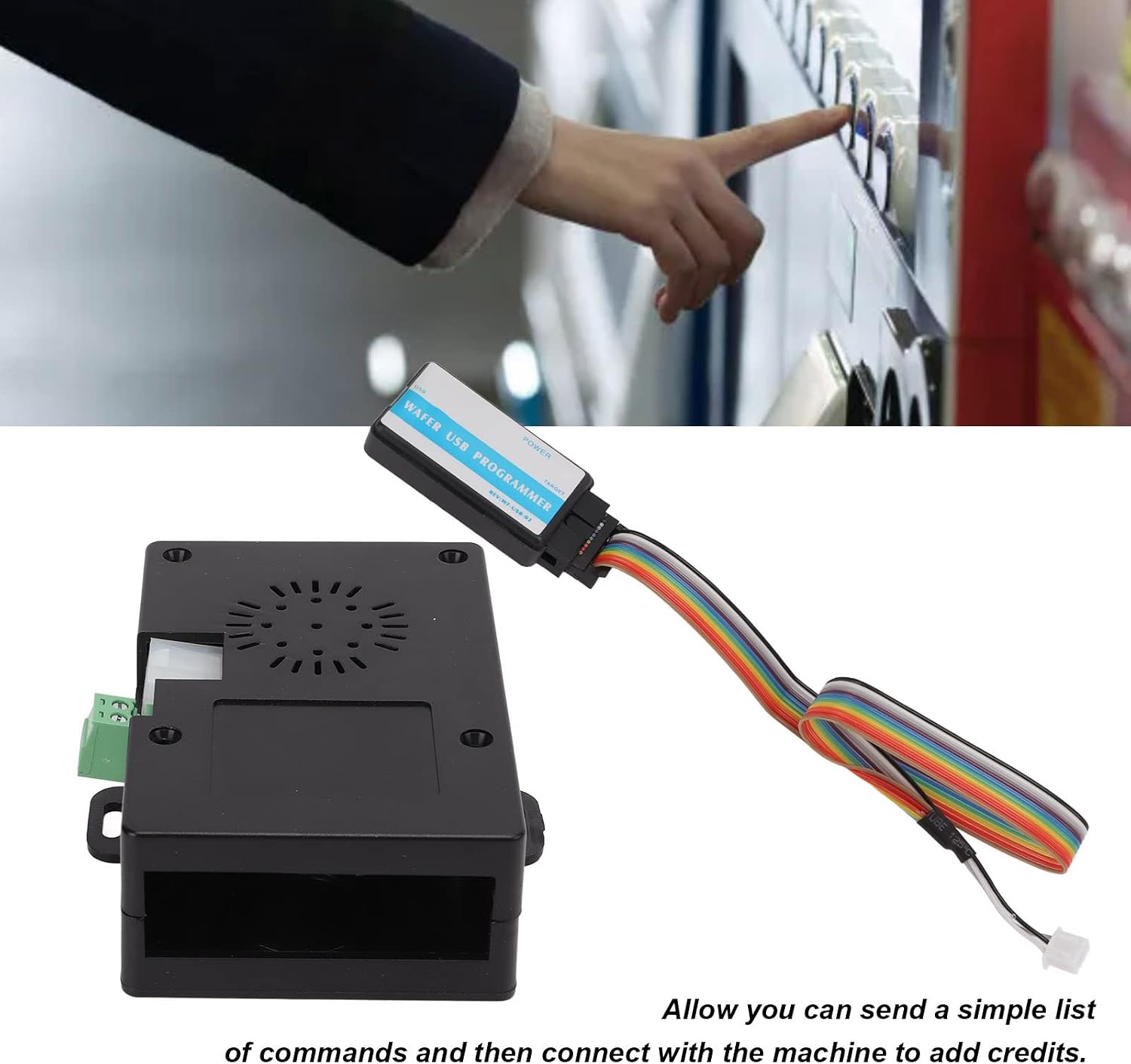 PC Interface to MDB Adapter Box Coin Acceptor Validator Simulator for Vending Machine, Portable Vending Machine