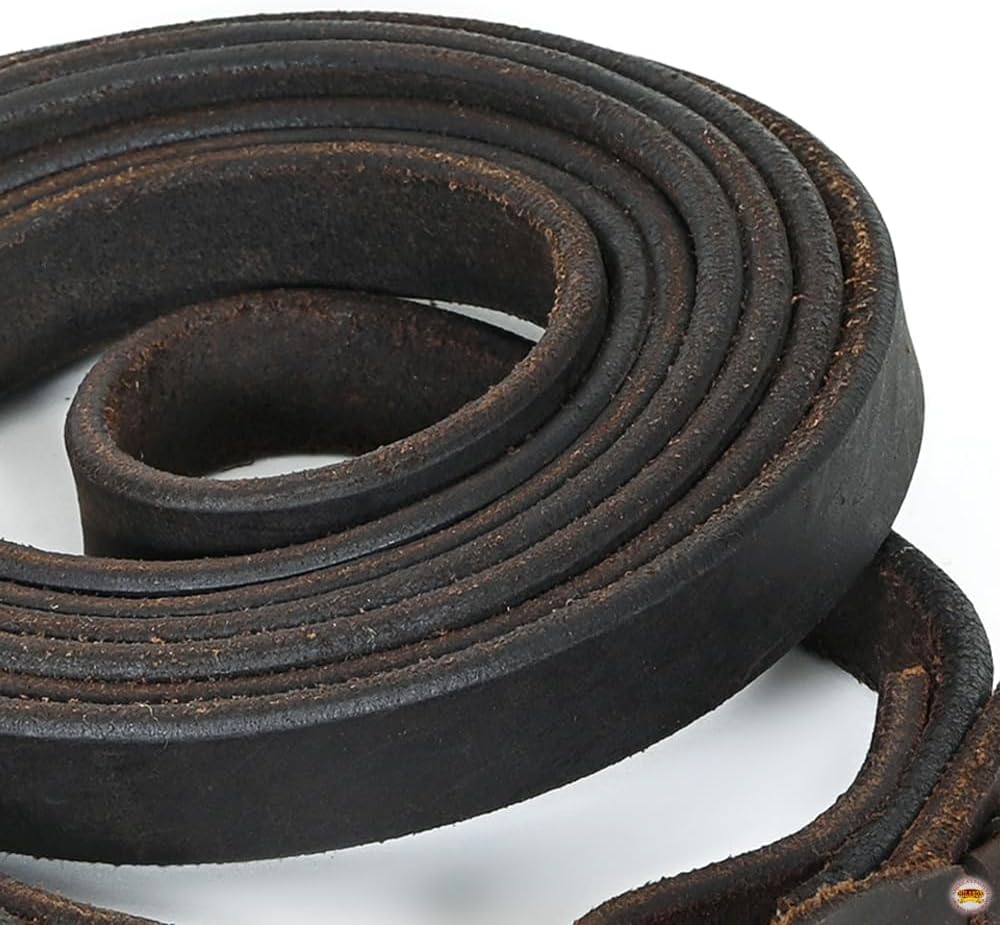 Western Genuine Leather Horse Split Reins | Riding-Reins Reining-Reins Heavy-Duty-Rein