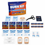 BurnFIX Burn Kit First Aid Recommended by Doctors, Comprehensive 25pcs First Aid Kit Includes Burn Gel, Burn