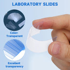 Plastic Microscope Slides Transparent Disposable 100 pcs