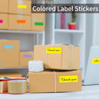 Color Coding Labels,400 PCS 1" x 3" Yellow Rectangular Colored Labels Stickers