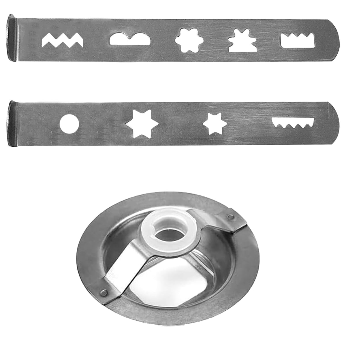 Stainless Steel Meat Grinder Attachments Mixer Pastry Attachments Metal Texture For Multiple Baking And Cooking Needs