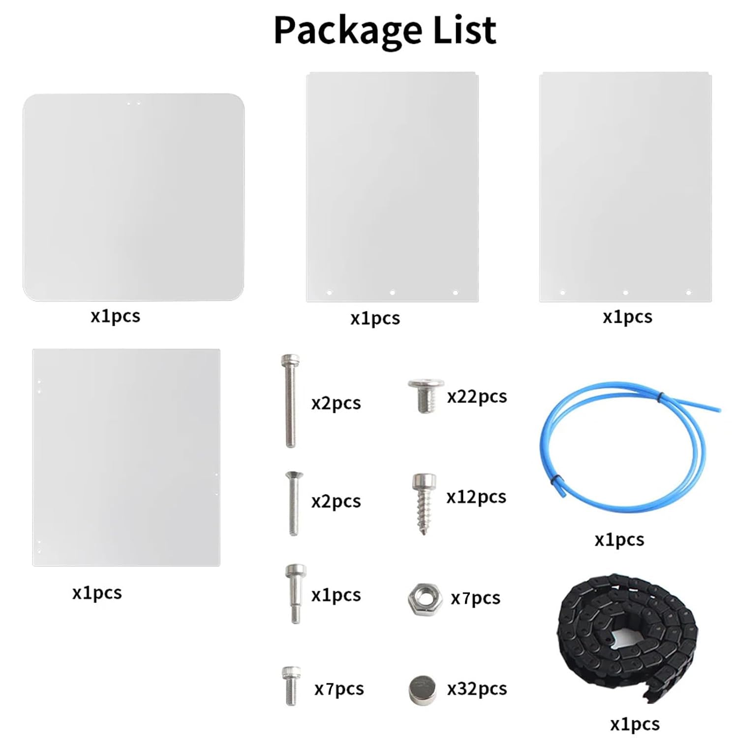 3D Printer Enclosure Kit PC Cover, Safety Protection Cover for 3D Printers, Noise Reduction and Dust Proof Enclosure