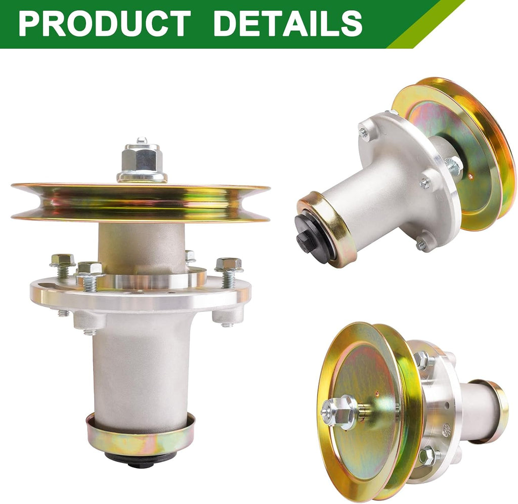 539112170 Spindle Assembly with 539113300 Pulley - Fits 61 Inch Mower Decks Husqvarna MZ61 MZ6125 MZD61 EZ6124 FD61M MZ 28 ZT BF MZ6125C MZ6128BF MZ61 EZ5224 Zero Turn Mowers (1-Pack)