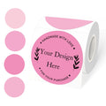 3 Inch Round Thermal Label Printer Stickers, Self-Adhesive Direct Thermal Labels Stickers, Waterproof/Perforation